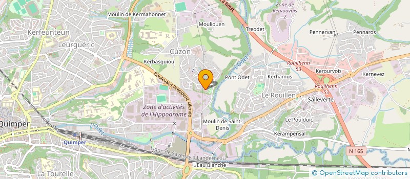 localisation de l'entreprise MONSIEUR LENY OLLIVIER à QUIMPER