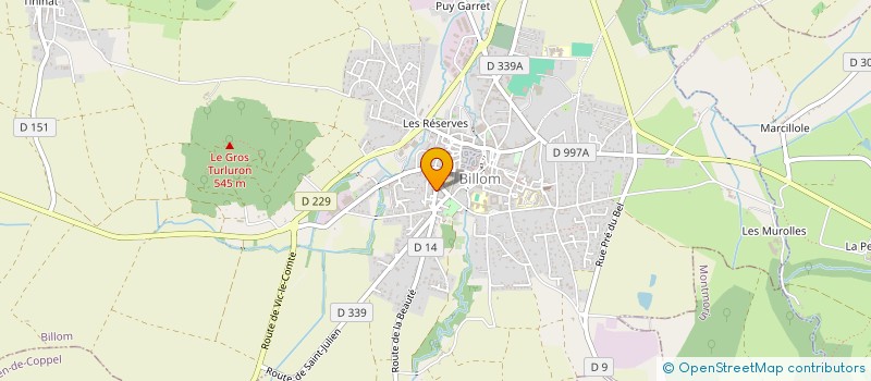 localisation de l'entreprise MONSIEUR LENY SALVANT  BILLOM
