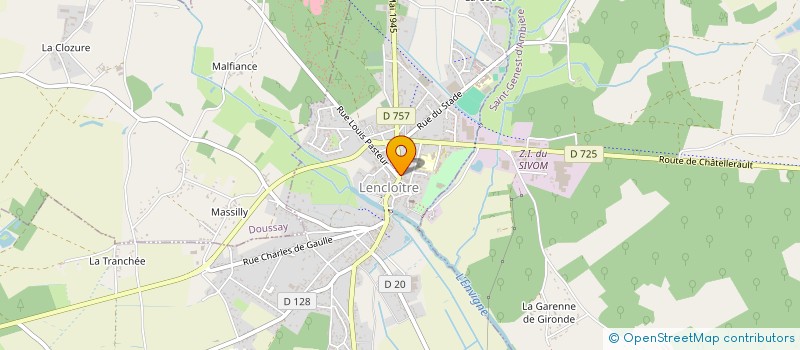 localisation de l'entreprise MONSIEUR LENY TOURNAY  SAINT-GENEST-D'AMBIERE