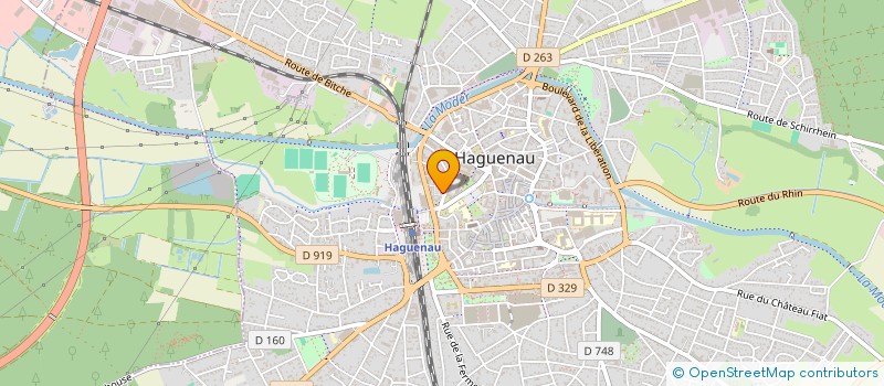 localisation de l'entreprise MONSIEUR LEO ABRAHAM  HAGUENAU