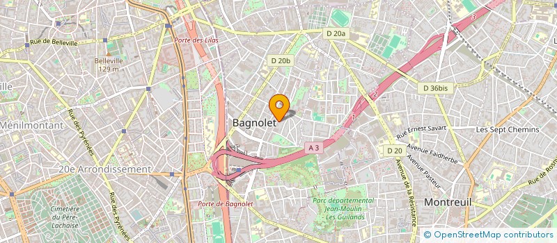 localisation de l'entreprise MONSIEUR LEO AGAPITOS à BAGNOLET
