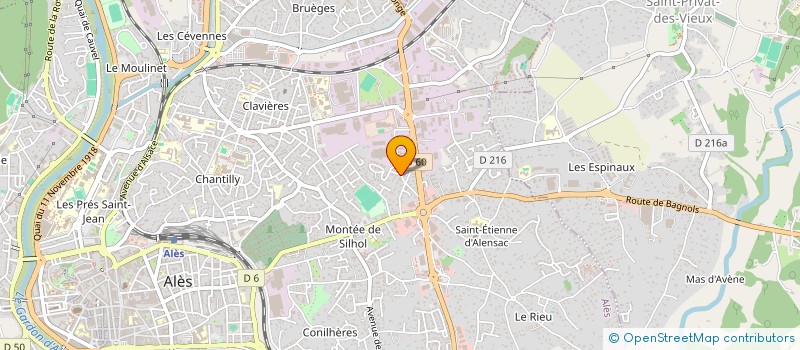 localisation de l'entreprise MONSIEUR LEO ANDRE JOUETTE  ALES