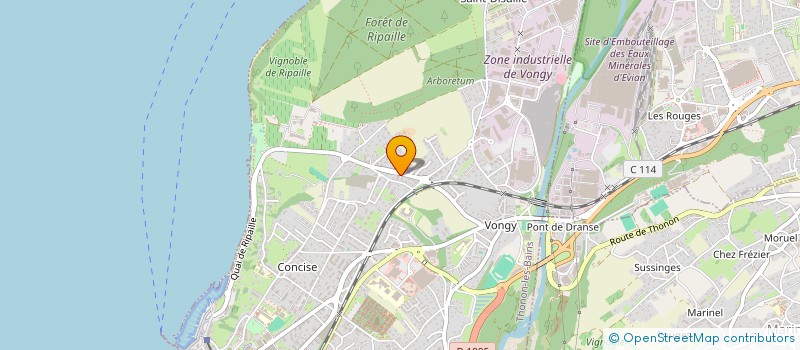 localisation de l'entreprise MONSIEUR LEO ASTIER à THONON-LES-BAINS
