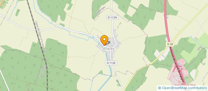 localisation de l'entreprise MONSIEUR LEO BARON  FLACEY