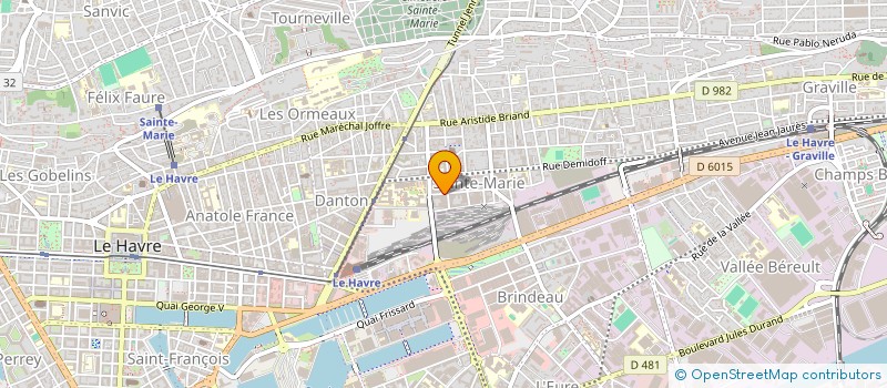 localisation de l'entreprise MONSIEUR LEO BENDRISS--HOFFMANN  LE HAVRE