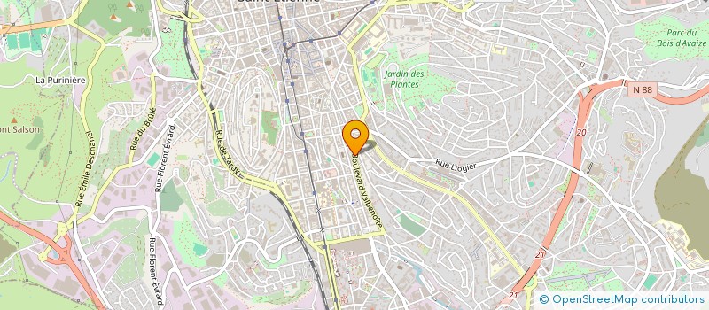 localisation de l'entreprise MONSIEUR LEO BERNARD BATTIN  BOURG-ARGENTAL