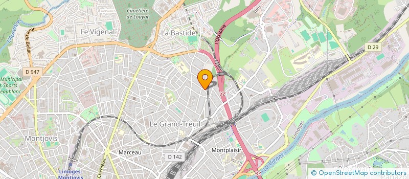 localisation de l'entreprise MONSIEUR LEO BERTHET à LIMOGES