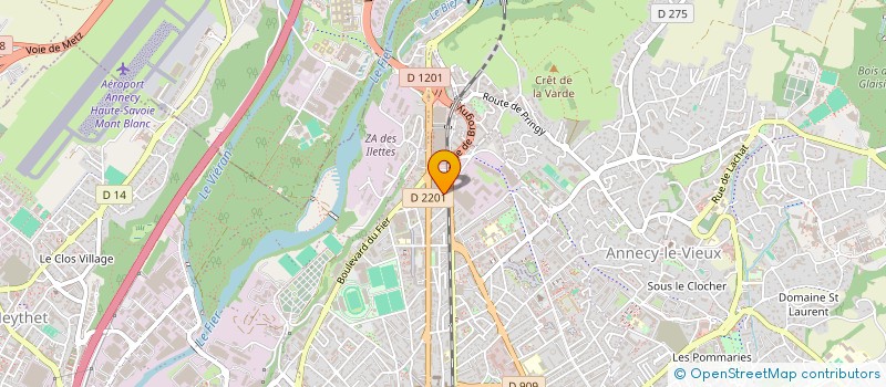 localisation de l'entreprise MONSIEUR LEO BERTIN à ANNECY