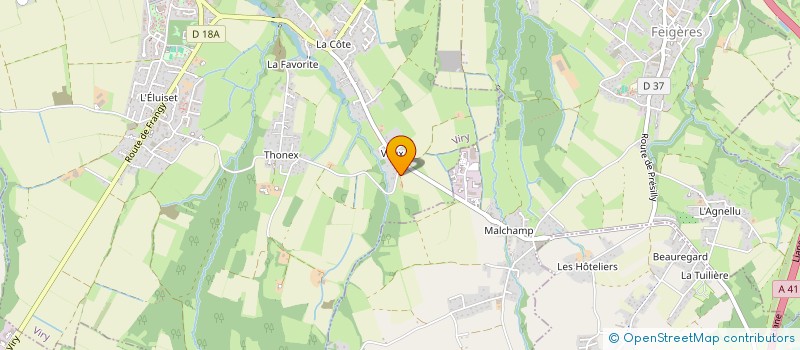 localisation de l'entreprise MONSIEUR LEO BESNARD  VIRY