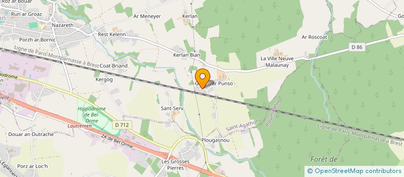 localisation de l'entreprise MONSIEUR LEO BIZEUL à SAINT-AGATHON