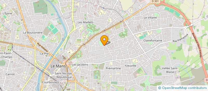 localisation de l'entreprise MONSIEUR LEO BLIN  LE MANS