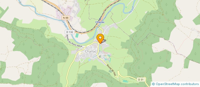 localisation de l'entreprise MONSIEUR LEO BONNEMAYRE  CHANAC