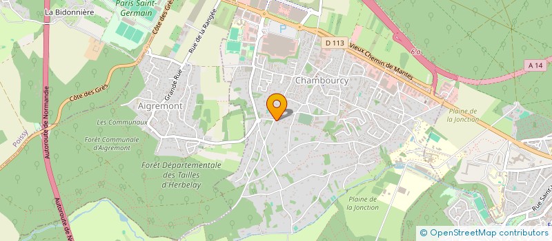 localisation de l'entreprise MONSIEUR LEO BONNET  CHAMBOURCY