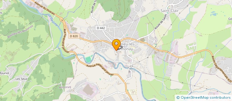 localisation de l'entreprise MONSIEUR LEO BONNETON  BOULIEU-LES-ANNONAY