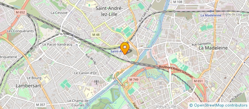 localisation de l'entreprise MONSIEUR LEO BONTE  SAINT-ANDRE-LEZ-LILLE