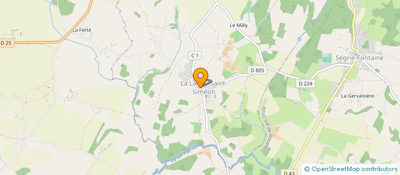 localisation de l'entreprise MONSIEUR LEO BOUDET à LA LANDE-SAINT-SIMEON