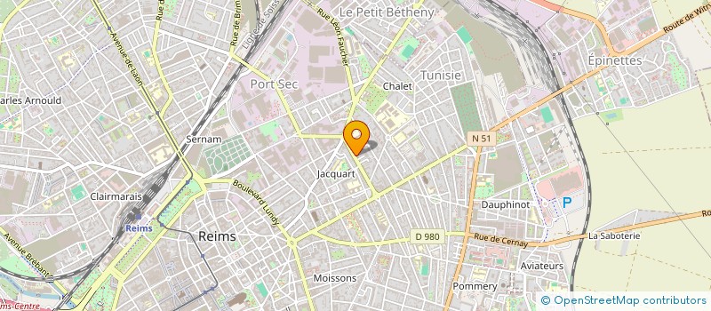 localisation de l'entreprise MONSIEUR LEO BRODEUR  REIMS