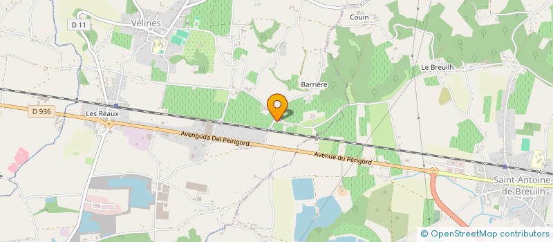 localisation de l'entreprise MONSIEUR LEO BRUYAUX  VELINES