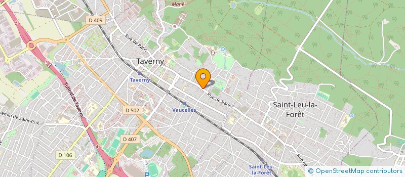 localisation de l'entreprise MONSIEUR LEO CABRERA OVEN  TAVERNY