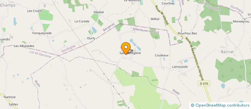 localisation de l'entreprise MONSIEUR LEO CAMINADE  LE RAYET