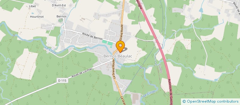 localisation de l'entreprise MONSIEUR LEO CARBONNE  BERNOS BEAULAC