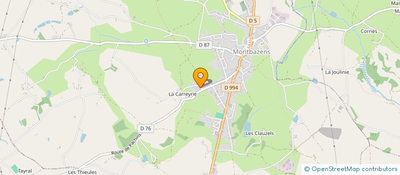 localisation de l'entreprise MONSIEUR LEO CAVAIGNAC  MONTBAZENS