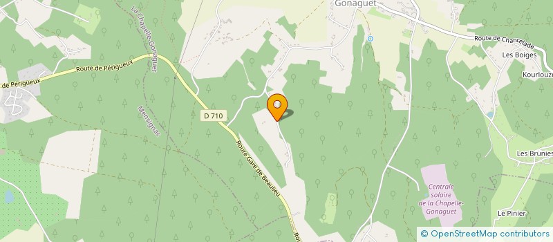 localisation de l'entreprise MONSIEUR LEO CHALET  LA CHAPELLE-GONAGUET