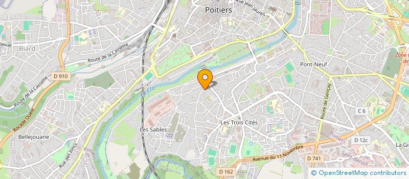 localisation de l'entreprise MONSIEUR LEO CHARTIER à POITIERS