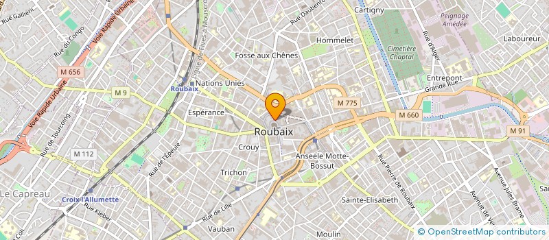 localisation de l'entreprise MONSIEUR LEO CHATELAIS  ROUBAIX