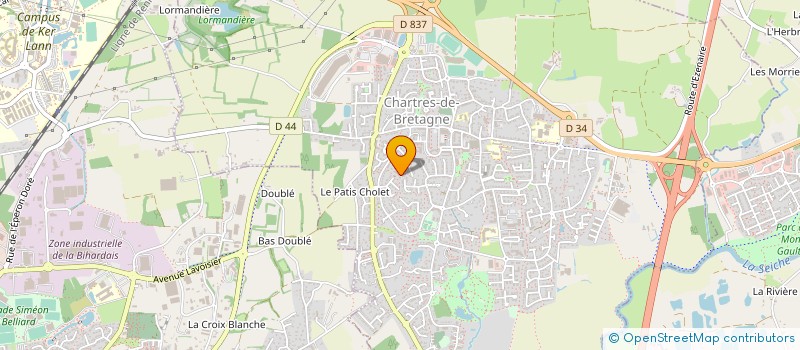localisation de l'entreprise MONSIEUR LEO CHAUSSE à CHARTRES-DE-BRETAGNE