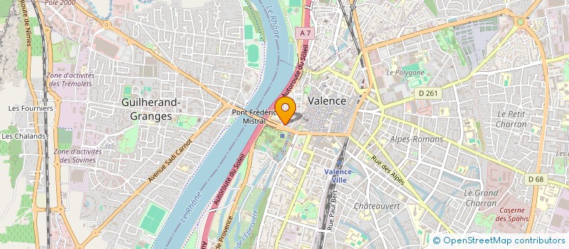 localisation de l'entreprise MONSIEUR LEO CHIRON à VALENCE