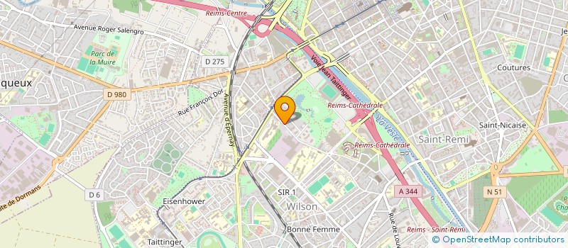 localisation de l'entreprise MONSIEUR LEO CHRISTOPHE  REIMS