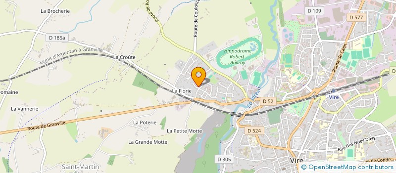 localisation de l'entreprise MONSIEUR LEO CLEMENT  VIRE NORMANDIE