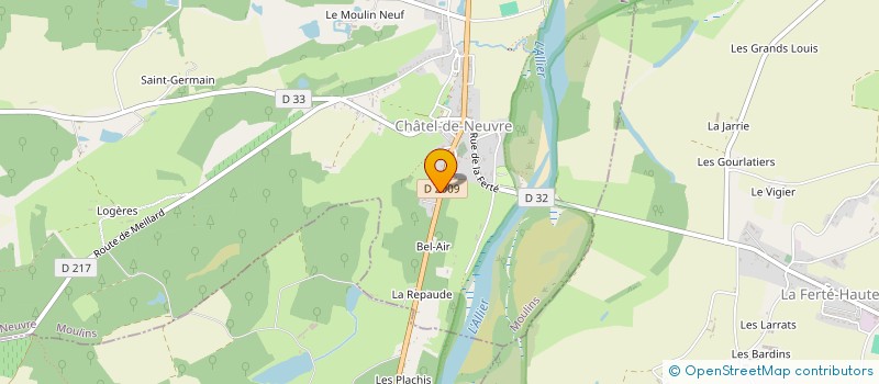 localisation de l'entreprise MONSIEUR LEO CONGIU  CHATEL-DE-NEUVRE