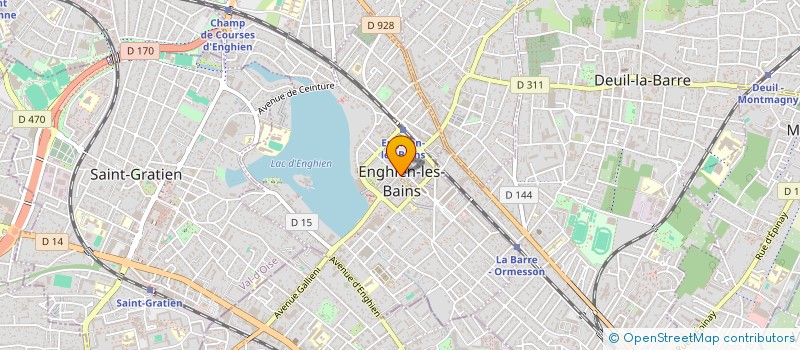 localisation de l'entreprise MONSIEUR LEO CONSTANT  ENGHIEN-LES-BAINS