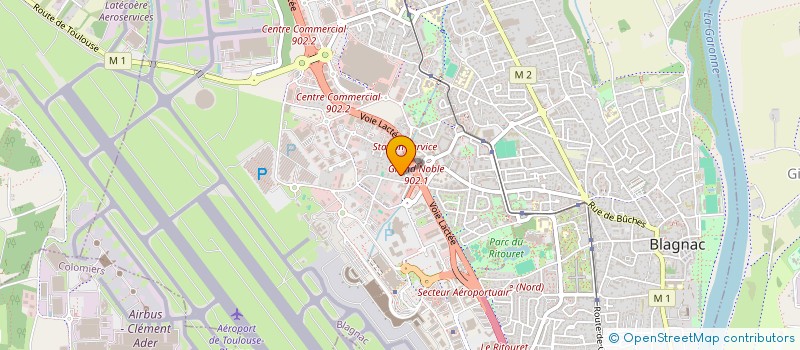 localisation de l'entreprise MONSIEUR LEO CORTS  BLAGNAC