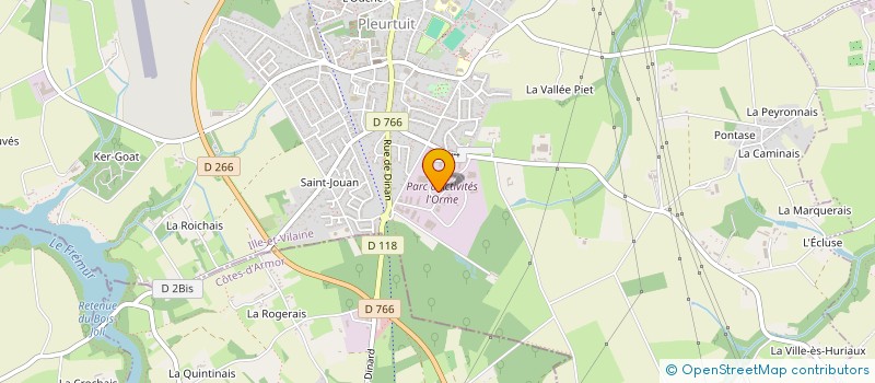 localisation de l'entreprise MONSIEUR LEO COURTY  PLEURTUIT