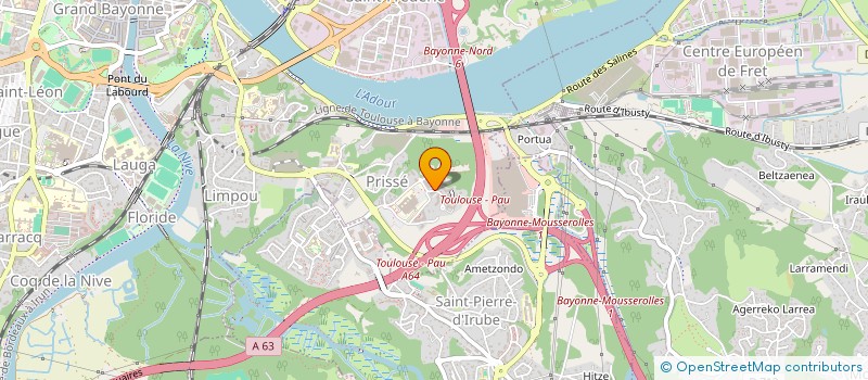 localisation de l'entreprise MONSIEUR LEO CREBESSEGUES  BAYONNE