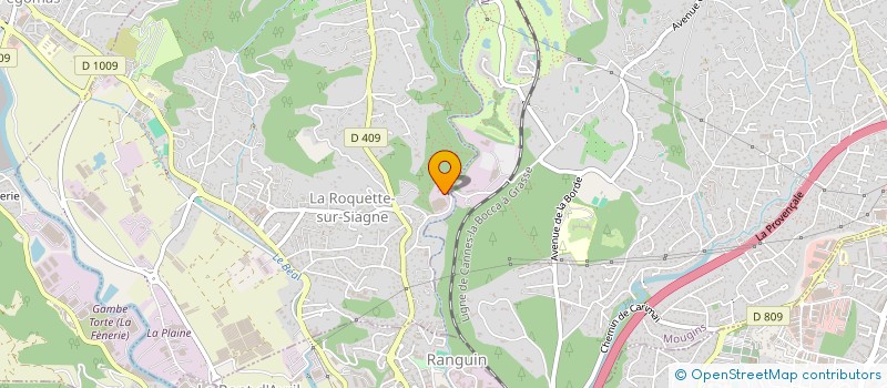 localisation de l'entreprise MONSIEUR LEO CUCCIA à LA ROQUETTE-SUR-SIAGNE