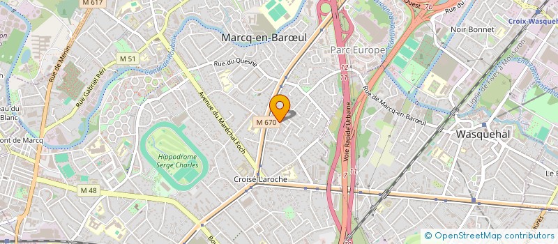localisation de l'entreprise MONSIEUR LEO DACQUIN à MARCQ-EN-BARŒUL