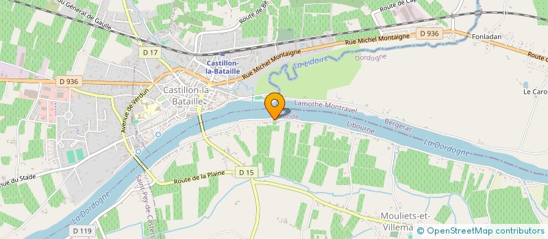 localisation de l'entreprise MONSIEUR LEO DE LA FAYE  MOULIETS-ET-VILLEMARTIN