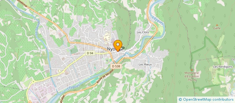 localisation de l'entreprise MONSIEUR LEO DE MAGALHAES  NYONS