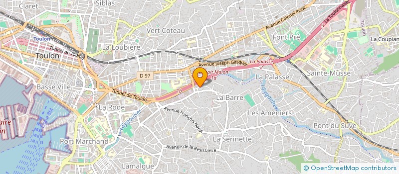 localisation de l'entreprise MONSIEUR LEO DELACROIX  TOULON