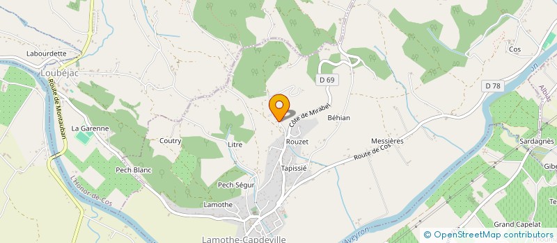 localisation de l'entreprise MONSIEUR LEO DELERIS  LAMOTHE-CAPDEVILLE