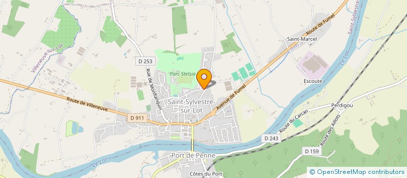 localisation de l'entreprise MONSIEUR LEO DENOYELLE  SAINT-SYLVESTRE-SUR-LOT