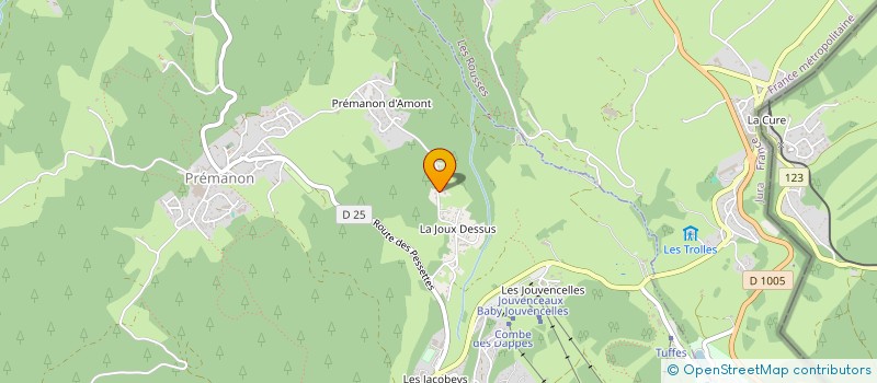 localisation de l'entreprise MONSIEUR LEO DUCROS  PREMANON