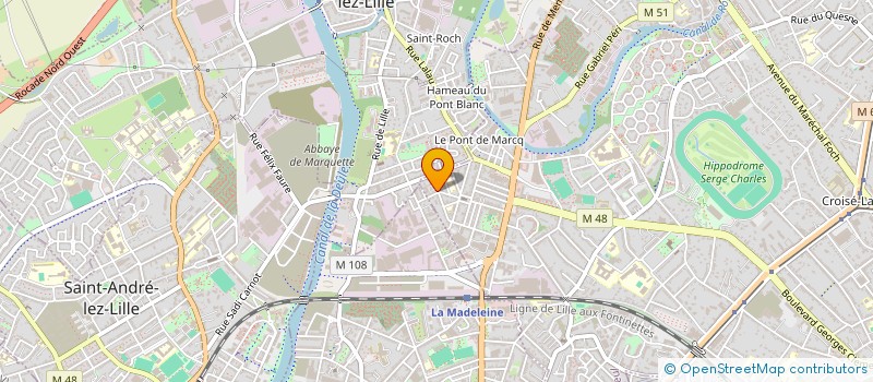 localisation de l'entreprise MONSIEUR LEO DUQUENNE à MARCQ-EN-BARŒUL