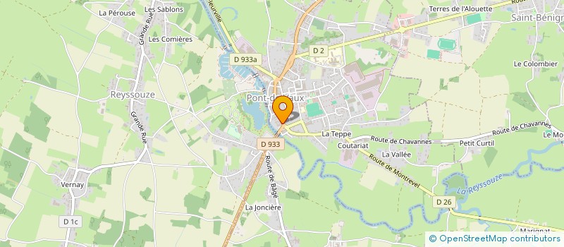 localisation de l'entreprise MONSIEUR LEO DUSSOULIER  PONT-DE-VAUX