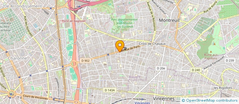 localisation de l'entreprise MONSIEUR LEO EXBRAYAT  MONTREUIL