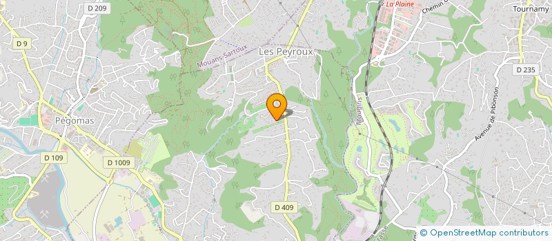 localisation de l'entreprise MONSIEUR LEO FAUVET à LA ROQUETTE-SUR-SIAGNE